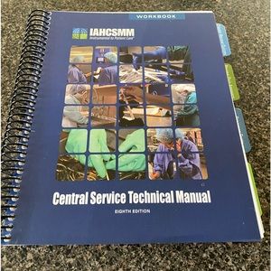 Central services technical manual and workbook bundle.  8th edition